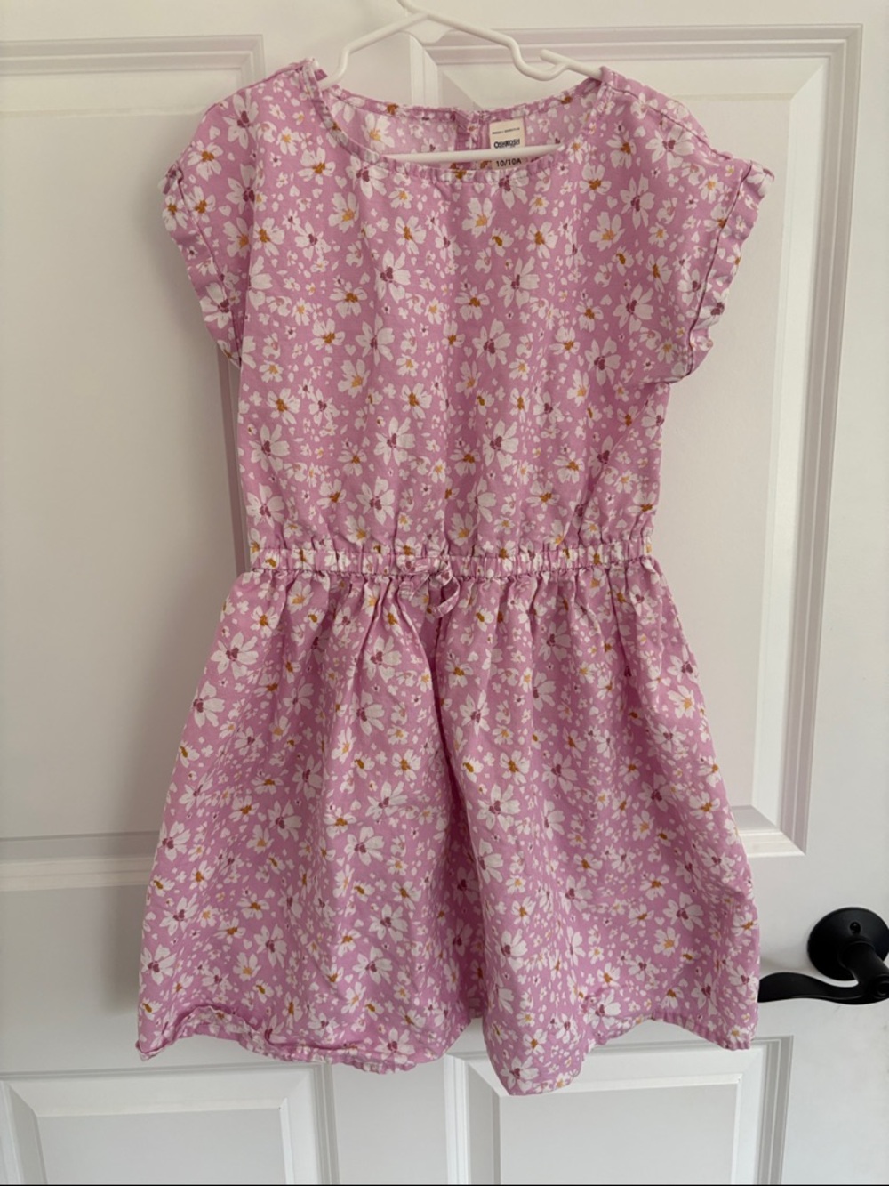 OshKosh B'gosh Lavender Floral Elastic-Waist Dress